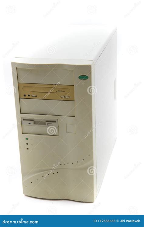 Old Computer Case Stock Image Image Of Isolated Tower 112555655