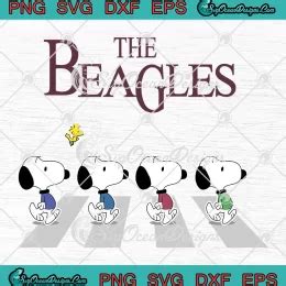 The Beagles Abbey Road Inspired SVG Cute Snoopy Disney Peanuts SVG