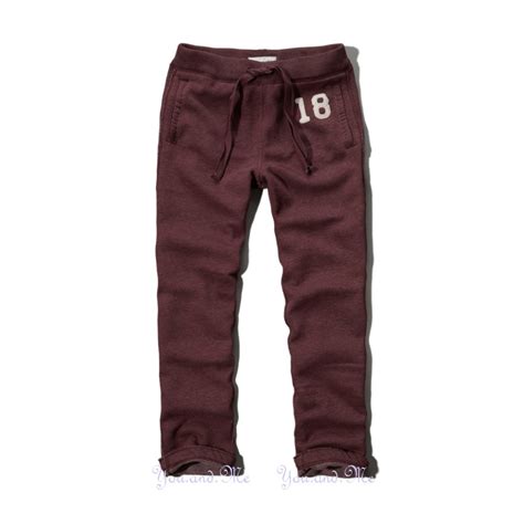 new abercrombie and fitch pants for men aandf classic sweatpants burgundy size m ebay