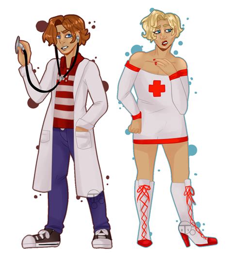 Dr Laurence And Nurse Garroth By Tr0n1ka On Deviantart