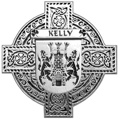Kelly Irish Coat Of Arms Celtic Cross Badge Celtic Studio