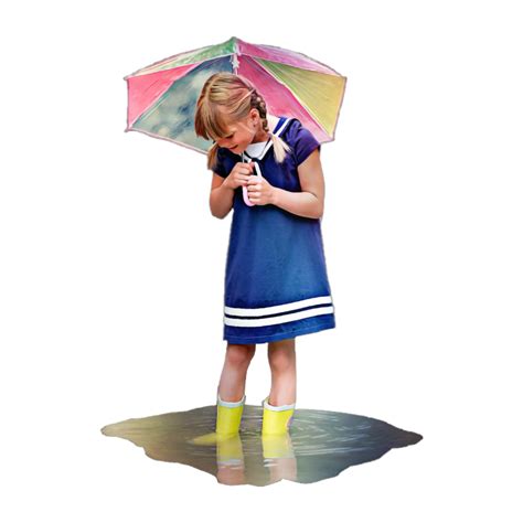 Child Girl Umbrella Freetoedit Sticker By Reggie7