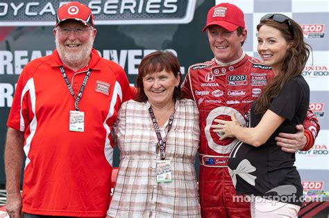 Scott Dixon With Parents Ron And Glenys And Wife Emma At Mid Ohio