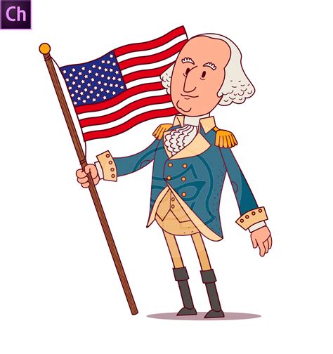 George Washington Character Animator Puppet Graphicmama