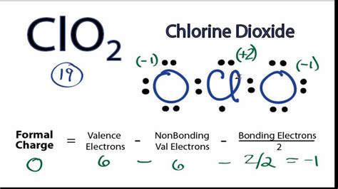 How To Draw The Lewis Structure For Clo2 Chlorine Dioxide Youtube