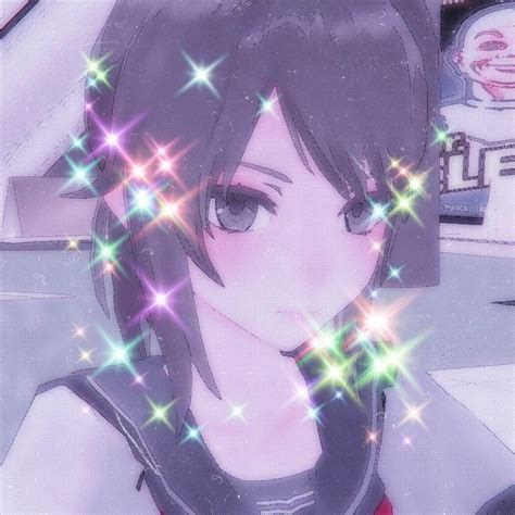 Ayano Aishi Rainbow Glitter Icon Yandere Simulator Yandere Yendere