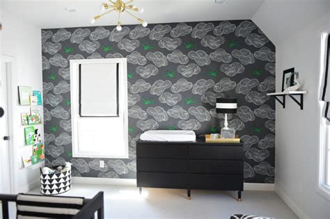 Nursery wallpapers for your interiors and other unique removable wall murals for boys and girls. Black and White Modern Baby Boy Nursery - Project Nursery