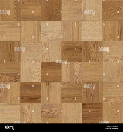 Seamless Wood Parquet Texture Chess Light Brown Stock Photo Alamy