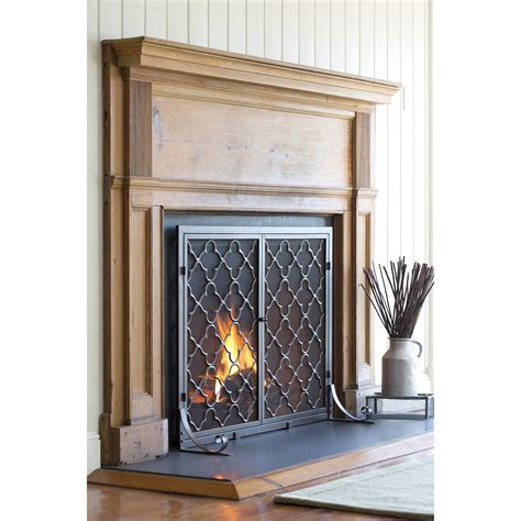Plow And Hearth Single Panel Geometric Fireplace Screen And Reviews Wayfair