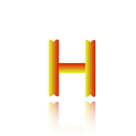 Free 3d Illustration Blender Text Alphabet H On A Transparent