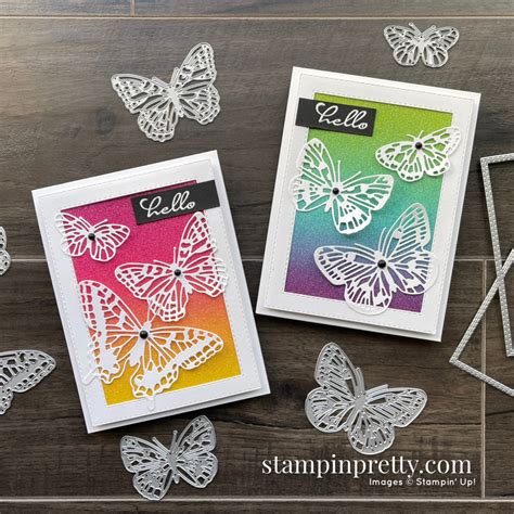 New Stampin Up Butterfly Brilliance Rainbow Card