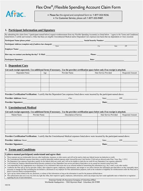Aflac Claim Forms Professional 56 Picture Free Download