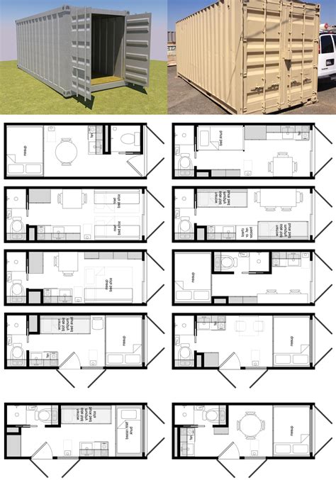 20 Foot Shipping Container Floor Plan Brainstorm Tiny House Living