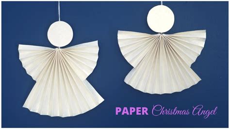 How To Make Paper Christmas Angel Craft Youtube