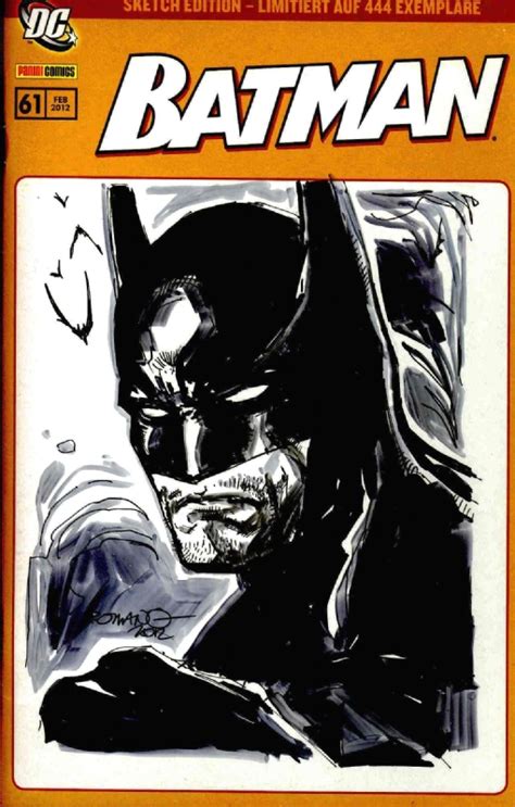 Batman 61 Blank Batman Sketch Romano Molenar In Daniel Partouche