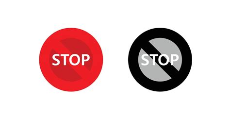 Stop Sign Icon Vector 5186329 Vector Art At Vecteezy