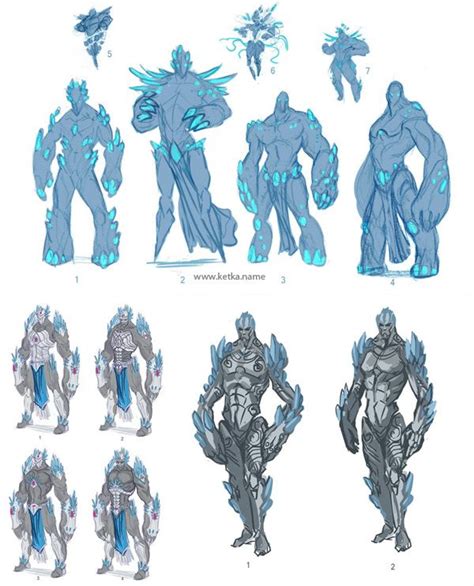 Golems Concept Art By Ketka By Maria Trepalina Via Behance Fantasy