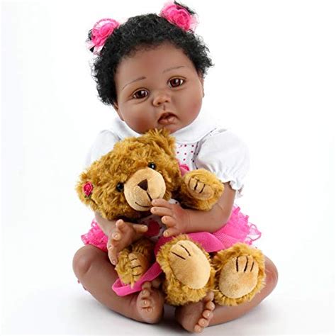 Aori Reborn Baby Dolls Black Lifelike African American Reborn Girl Doll