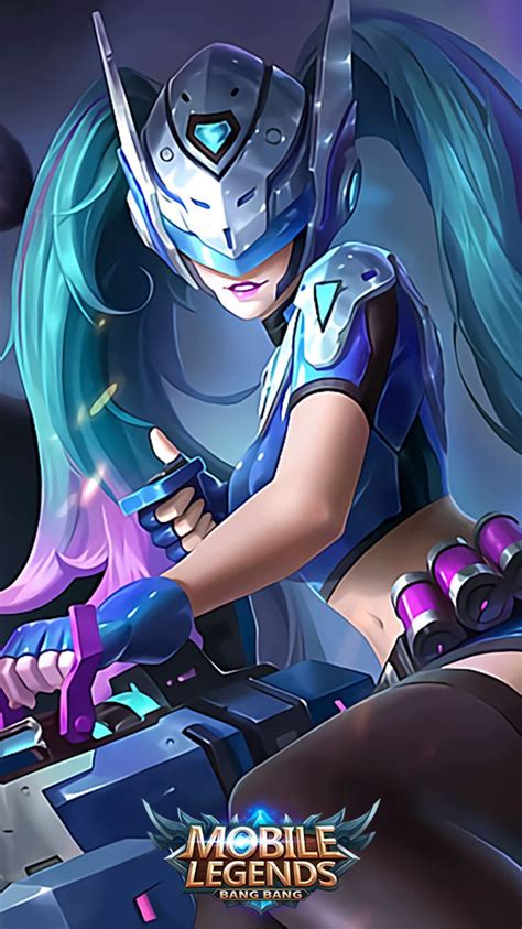Gaming Pinwire Layla Blue Spectre Rework Skin Mobile Legends Anime