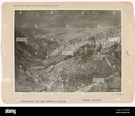 Wyoming Snake River Canyon Aerial Photograph Stock Photo Alamy