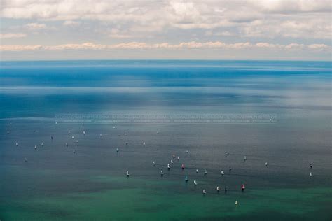 Aerial Photo Covered Boats At Marina