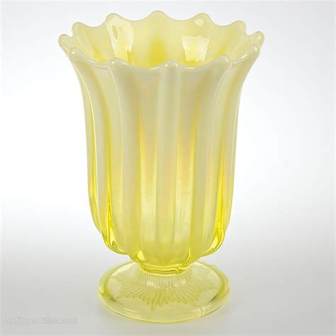 Antiques Atlas Davidson Vaseline Primrose Glass Celery Vase