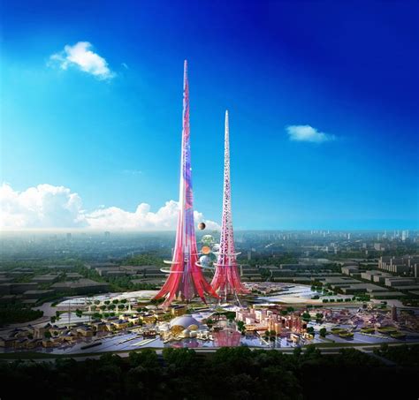 China Twin Towers Wuhan Höchste Welt Phoenix Der Spiegel