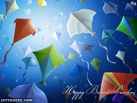 Happy Basant Panchami Kites Graphic