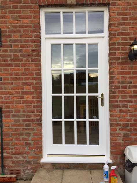 Solid Accoya Georgian Style Rear Door Fully Paint Finished Fully