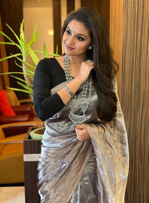 Styling Cues To Steal From Keerthi Suresh In 2020 Fancy Sarees