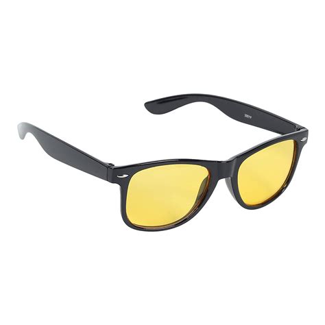 Buy Dervin Black Frame Yellow Lens Men Women Rectangular Sunglasses For Driving Shooting Yellow