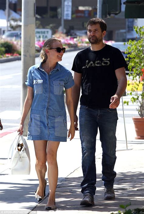 Keep me logged in for two weeks. Diane Kruger shows off her slender legs in denim minidress while out shopping with boyfriend ...