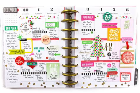Give your project unique look and style with the help of our collection of materials and color palette. The Happy Planner™ | Merry & Bright — me & my BIG ideas