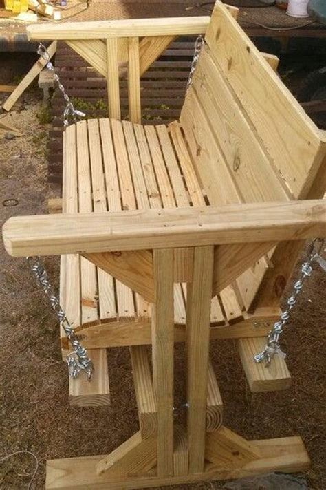 Diy Glider Swing A Great Addition To Your Porch In 2022 Pallet