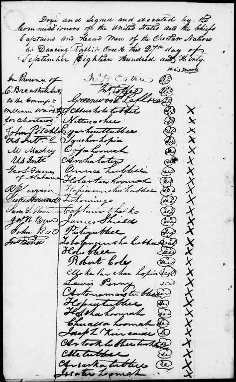 Page 22 Treaty Of Dancing Rabbit Creek Access Genealogy