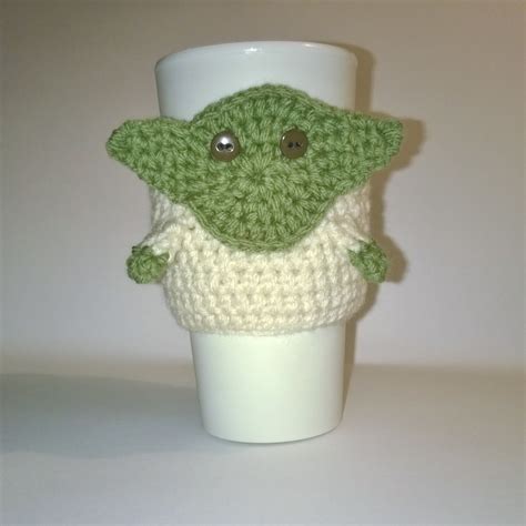 Though to be fair, this coffee cup isn't actually from. Crochet Yoda Coffee Cozy · A Mug Warmer · Yarncraft on Cut Out + Keep