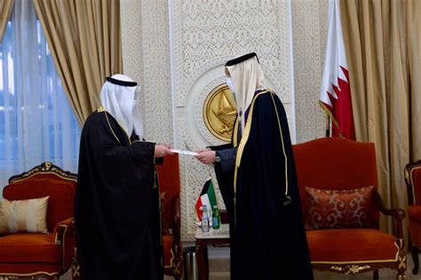 Kuna Kuwait Amirs Rep Delivers Qatars Amir Message On Bilateral Ties