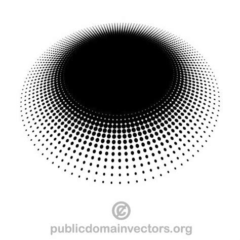 Halftone Pattern Shape Public Domain Vectors