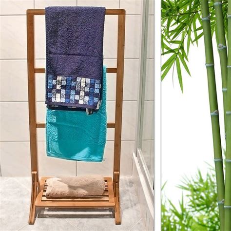 See more ideas about free standing towel rack, towel rack, towel. Bamboo Free Standing Towel Rack in 2019 | Free standing ...