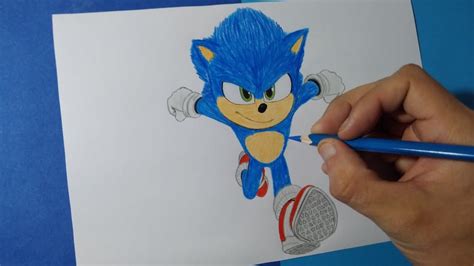 Cómo Dibujar A Sonic Corriendo Sonic La Película How To Draw