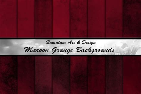 16 Maroon Grunge Textured Backgrounds Graphic By Bamalam Art And Design