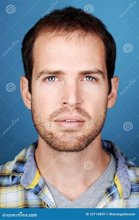 Real Man Face Stock Image Image Of Closeup Profile 33714859