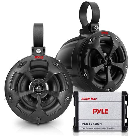 Buy Pyle Waterproof Off Road Speakers With Amplifier 4 Inch 800w 2