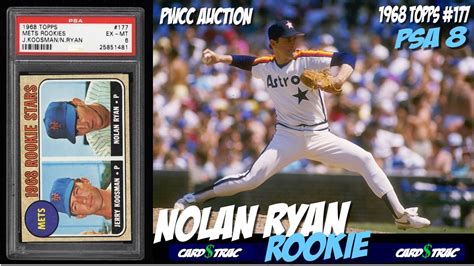 The first card featuring nolan ryan as a texas ranger on the list, the 1991 topps nolan ryan desert shield card, features an autograph by ryan. 1968 Nolan Ryan Topps rookie card #177 for sale; graded PSA 8. PWCC Auctions - YouTube