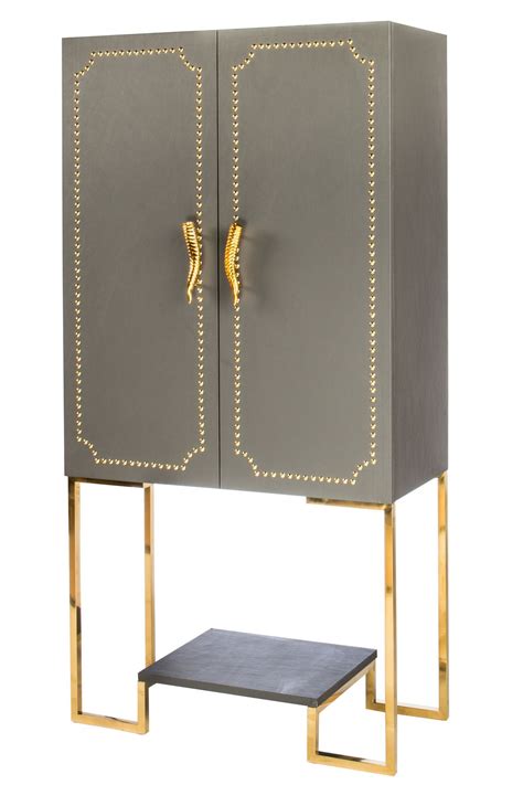 Why wait for your kitchen cabinets? GZ181010- Vogue Studded Bar Cabinet | Bar cabinet, Accent ...