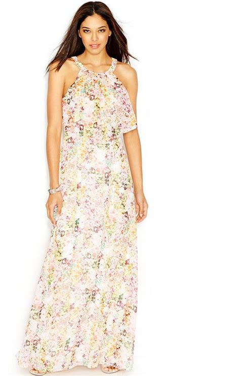 Jessica Simpson Floral Print Popover Maxi Dress ShopStyle Clothes And