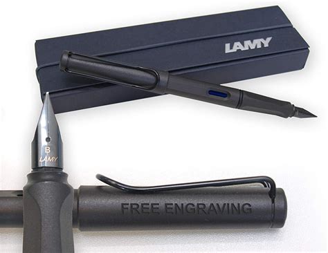 Lamy Safari Fountain Pen Charcoal Matt Black 017 Model Box