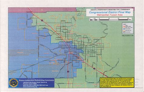 Arizona Congressional District Final Map Metropolitan Tucson Area