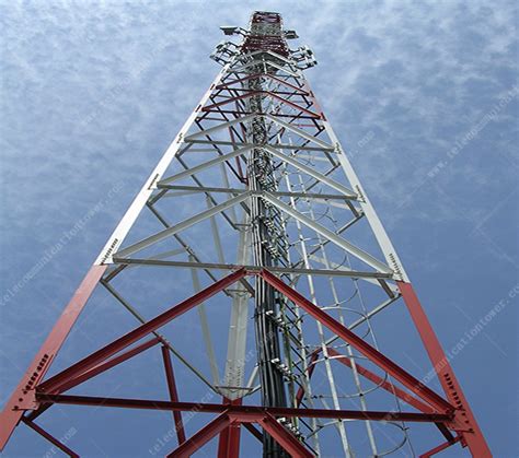 Steel 3 Leg Mobile Phones Gsm Signal Antenna Telecom Shelter Tower