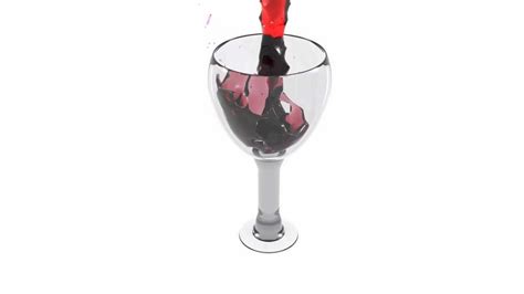 3d Red Wine Glass Animation 1080p Hd Youtube